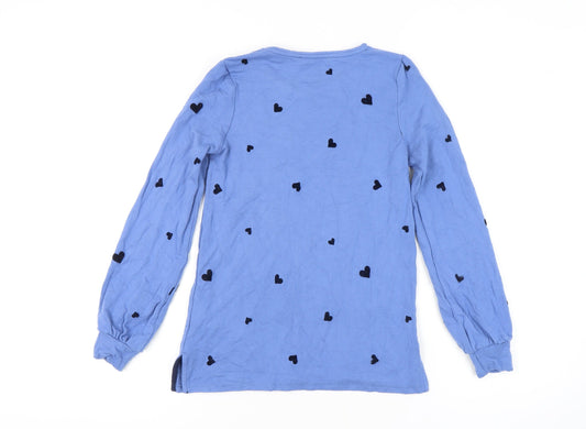 Womens UK Size XS Oasis Blue Basic T-Shirt