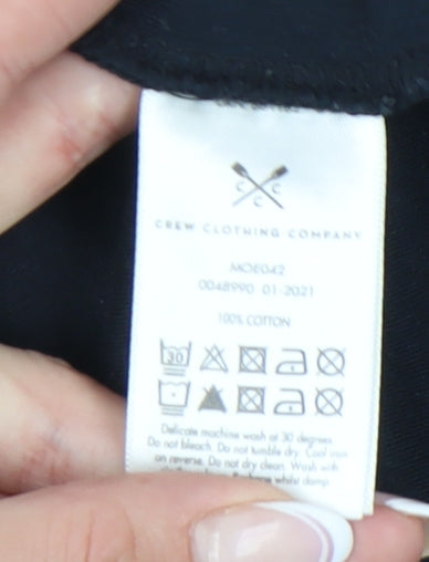 Crew Clothing Men’s Black Slim Fit Polo Shirt - Small