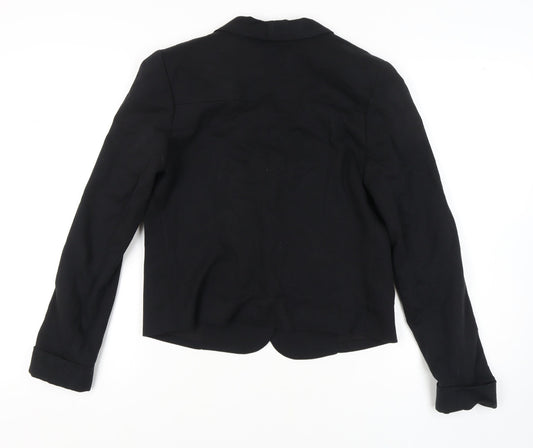Zara Women's Black L Blazer, Slim Fit, Workwear