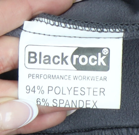 Mens UK Size M Blackrock Black Basic Jacket