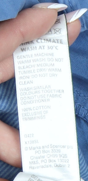 Womens UK Size 40 Marks and Spencer Casual Blue Trousers