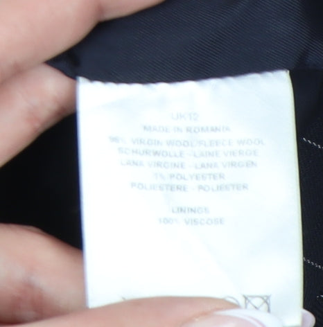 Jaeger Women's Black Striped Trousers Size 12