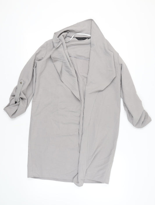 Womens UK Size 8 Dorothy Perkins Grey Overcoat