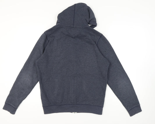 Tommy Jeans Men's Blue Zip Hoodie, Medium, Regular Fit