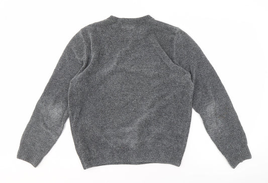 Marks and Spencer Men's Grey Pullover Jumper, M