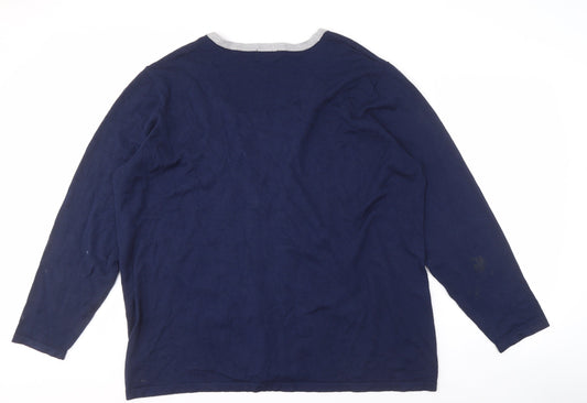 Arista Women's Blue Plus Size Cardigan with Pockets