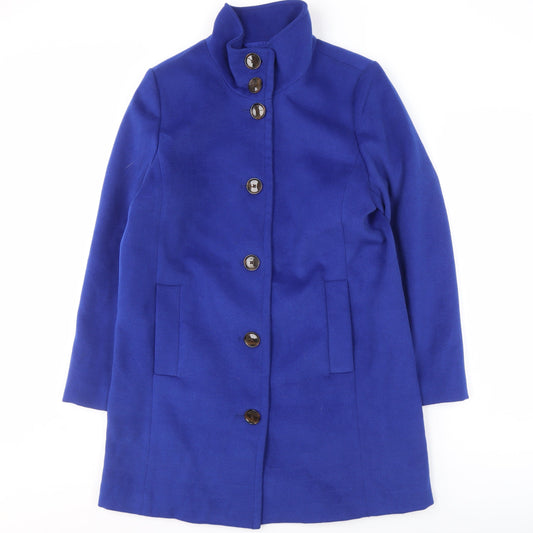 Womens UK Size 12 Lands' End Blue Overcoat