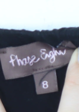 Womens UK Size 8 Phase Eight Black Blouse