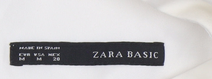 Zara Basic Ivory Sheath Dress Women Size 12