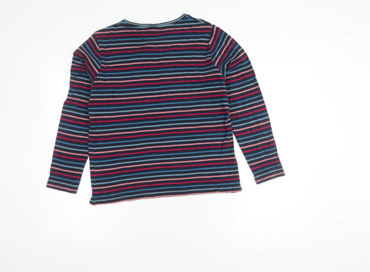 ISLE Women's Multicoloured Striped Top M 14-16