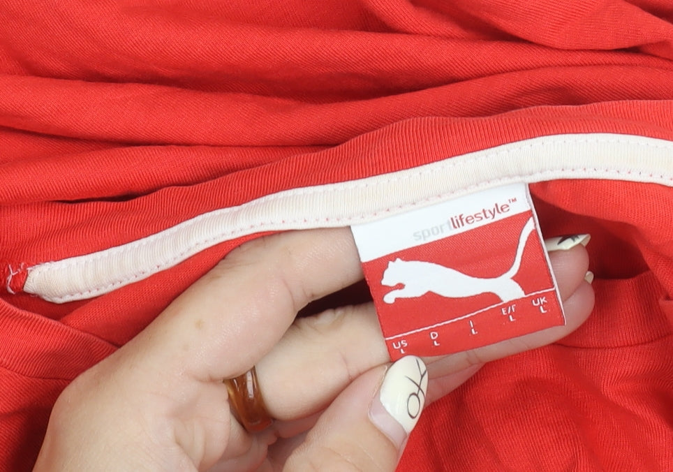 Puma Men's Red Sports T-Shirt L