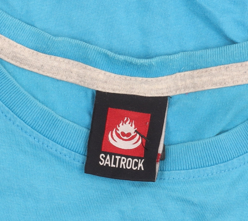 Saltrock Men's Blue Medium Crew Neck T-Shirt