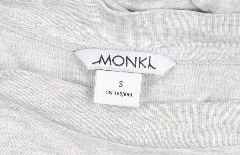 Womens UK Size S Monki Grey T-Shirt