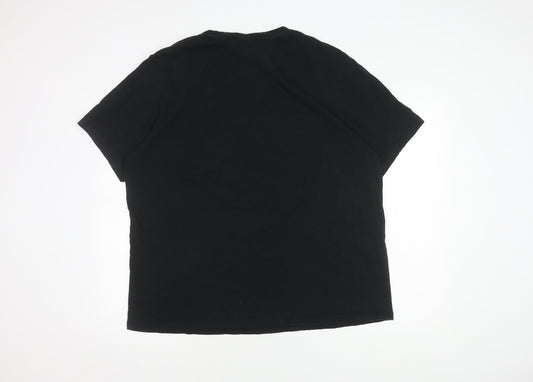Unisex Adults UK Size 3XL Barbie Black T-Shirt