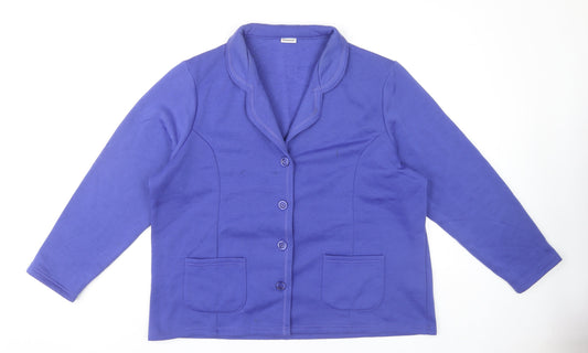 Womens UK Size XL Damart Blue Basic Jacket