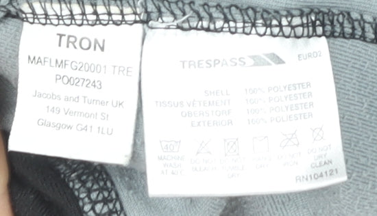 Trespass Men's Black Fleece Sweatshirt 2XL Logo