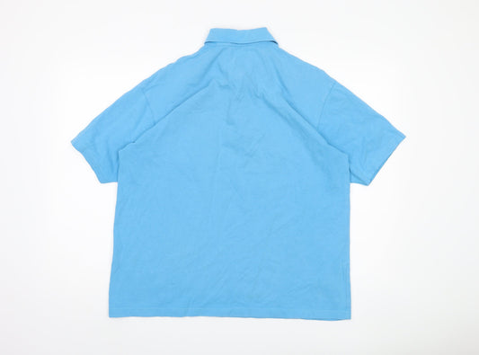 Tom Hanson Men's Blue Polo, L, Short Sleeve