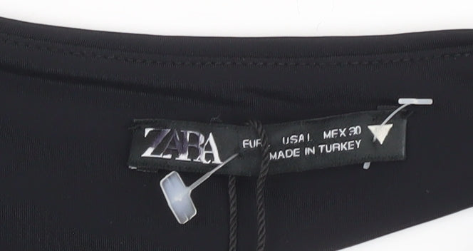 Zara Women's Black Long Sleeve Bodysuit L