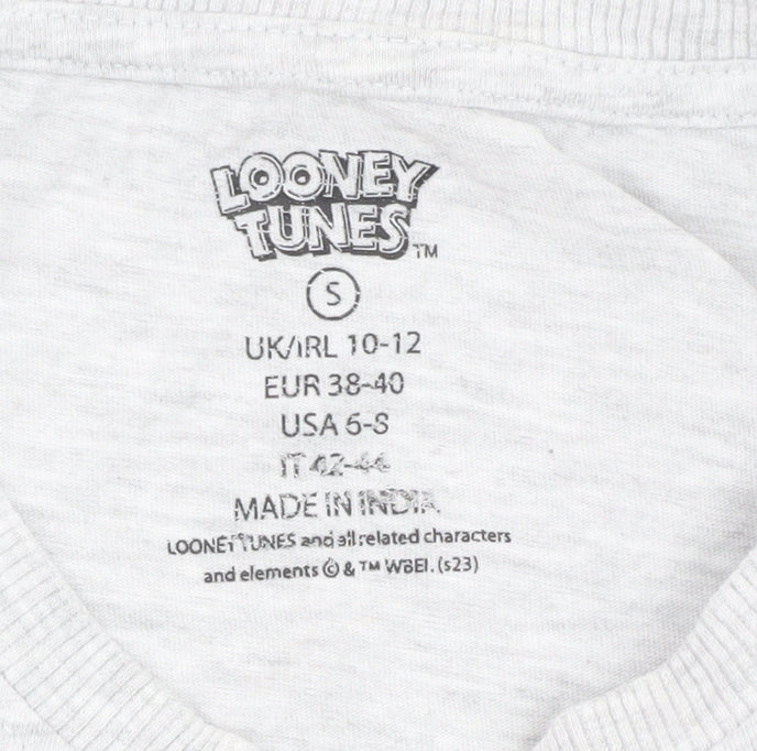 Looney Tunes Men's Grey Graphic T-Shirt S