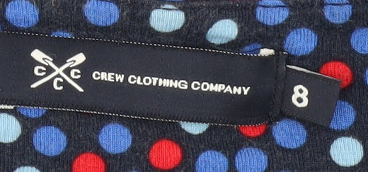 Brand and care label for Crew Clothing Multicoloured Polka Dot Dress, size 8