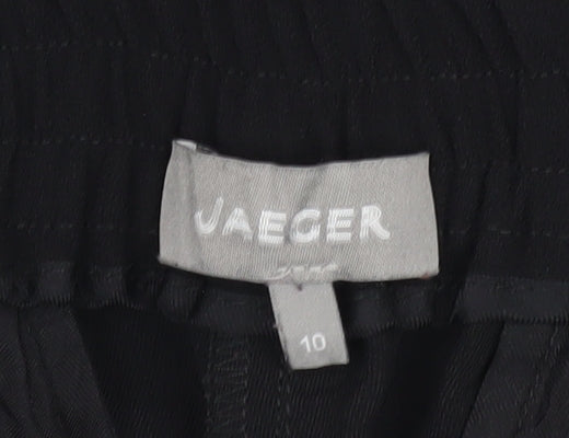 Brand and care label for Jaeger Women's Black Trousers, size 10