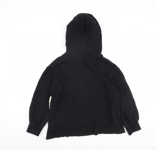 George Girls Disney Hoodie, Black & Beige, 8-9 Years, Pullover