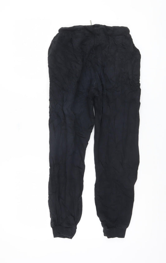 ASOS Women's Black Linen Jogger Trousers - Size XS