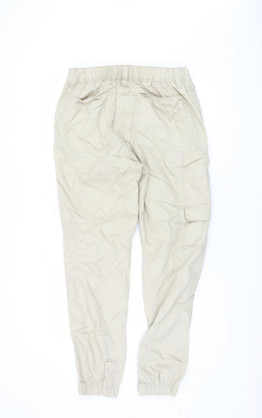 Marks and Spencer Men's Beige Cargo Trousers, Size S