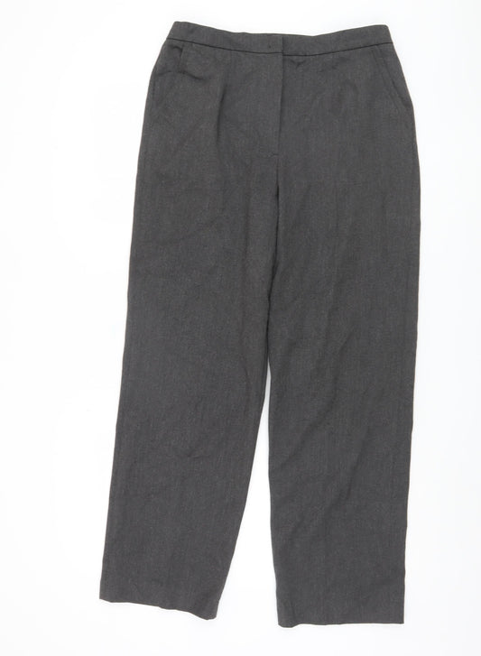Womens UK Size 12 Eastex Regular Fit Business Casual Grey Trousers