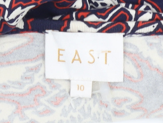 East Women's Multicoloured Wrap Dress Size 10