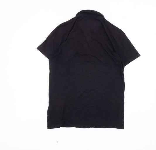 Ted Baker Men's Black Polo, Size S, Short Sleeve