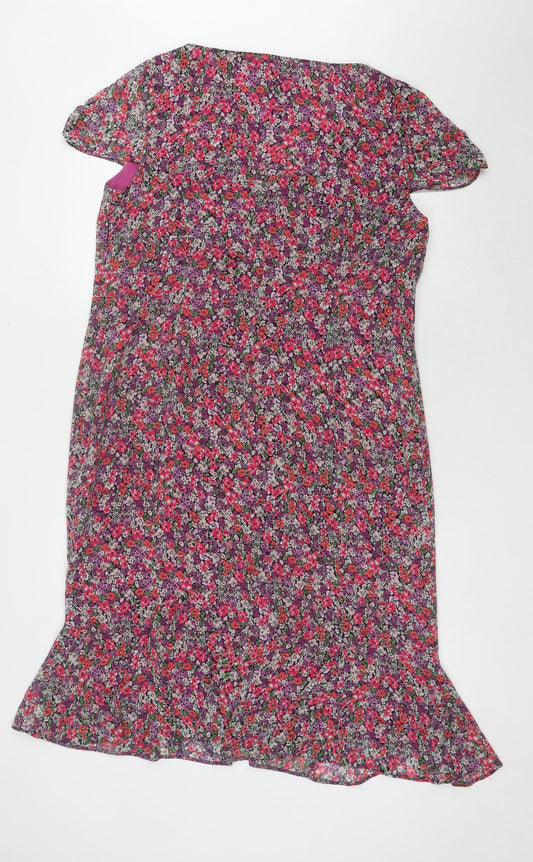 Lakeland Women's Floral V-Neck Dress Size 18