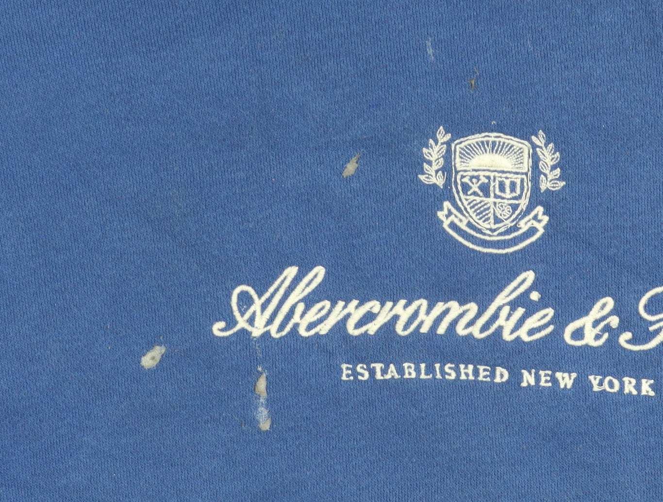 Abercrombie & Fitch Men's Blue Pullover Hoodie L