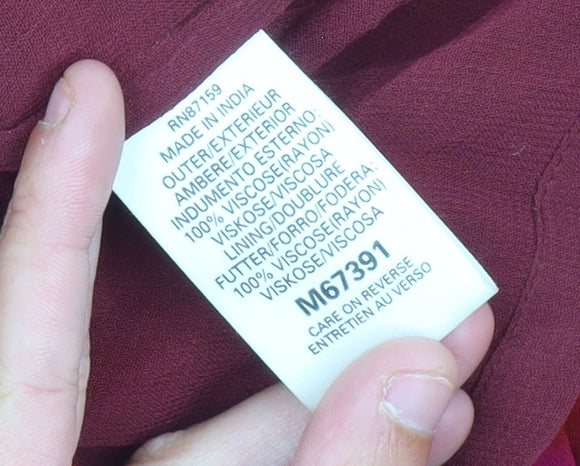 Next Women's Multicoloured V-Neck Sleeveless Dress