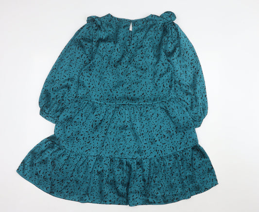 Zara Women's Green Trapeze Dress XS