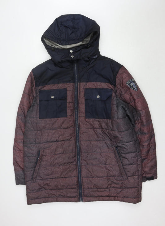 Mens UK Size L Atlas For Men Multicoloured Puffer Jacket