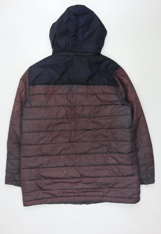 Atlas For Men Multicoloured Puffer Jacket L Hooded