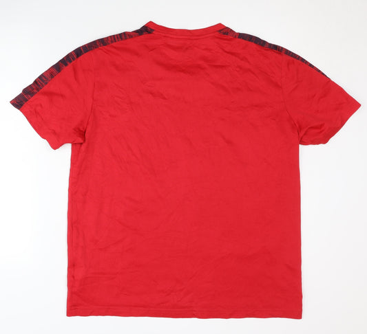 Puma Men's Red Gym Training T-Shirt Large