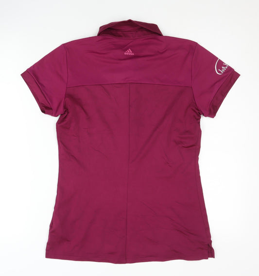 Adidas Women's Pink Polo Golf Shirt - Size S