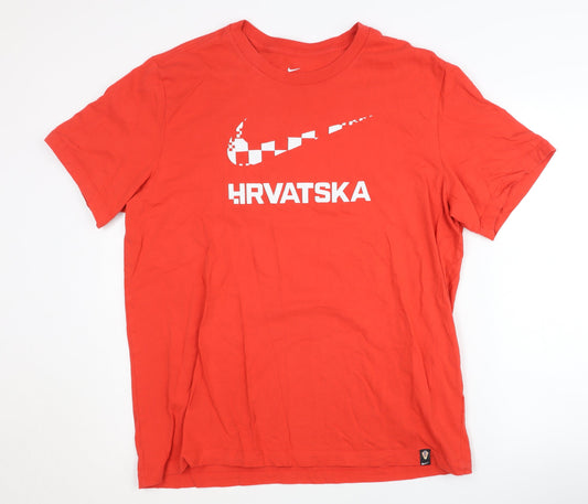 Mens UK Size XL Nike Red Gym & Training Running & Jogging T-Shirt