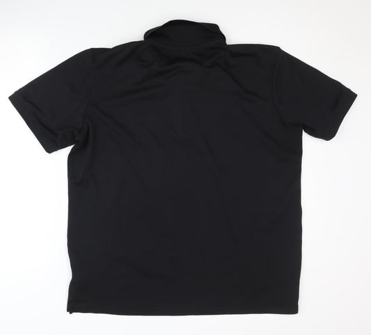 Crivit Men's Black Polo Shirt Size L
