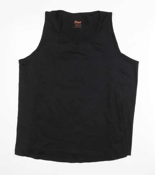 Crivit Unisex Black Athletic Tank Top Size 22