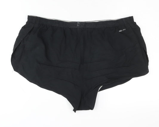 Nike Womens Black Athletic Shorts XL Dri-FIT
