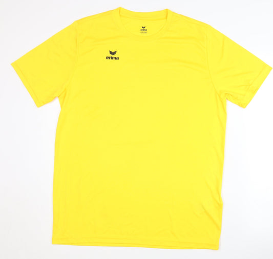 Mens UK Size L ERIMA Yellow T-Shirt