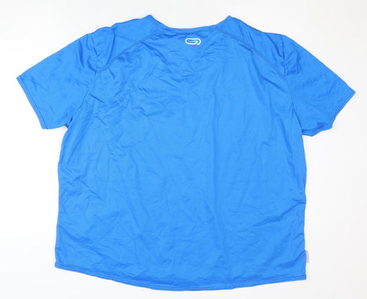 Decathlon Unisex Blue 3XL T-Shirt, Relaxed Fit