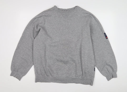 Mens UK Size XL Le Shark Grey Pullover Sweatshirt