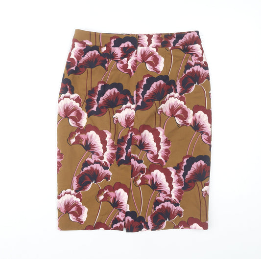 Ann Taylor Women's Multicoloured Floral Pencil Skirt