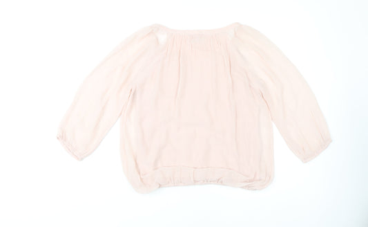 Womens UK Size 8 Marks and Spencer Pink Blouse