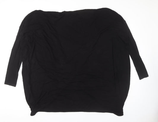Womens UK Size 16 Label Lab Black Wrap