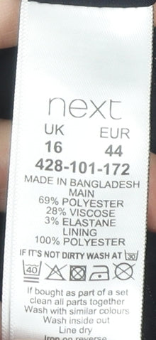 Next Women's Black Sheath Dress Size 16